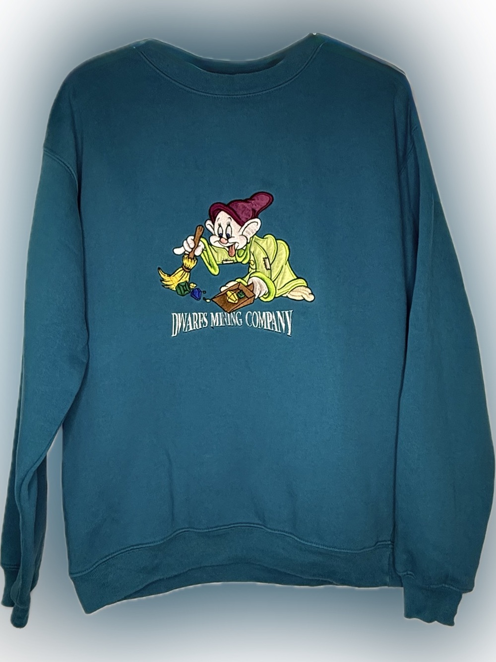 VINTAGE 90’s Disney Mickey Inc. Dopey Sweatshirt Adult Size Small